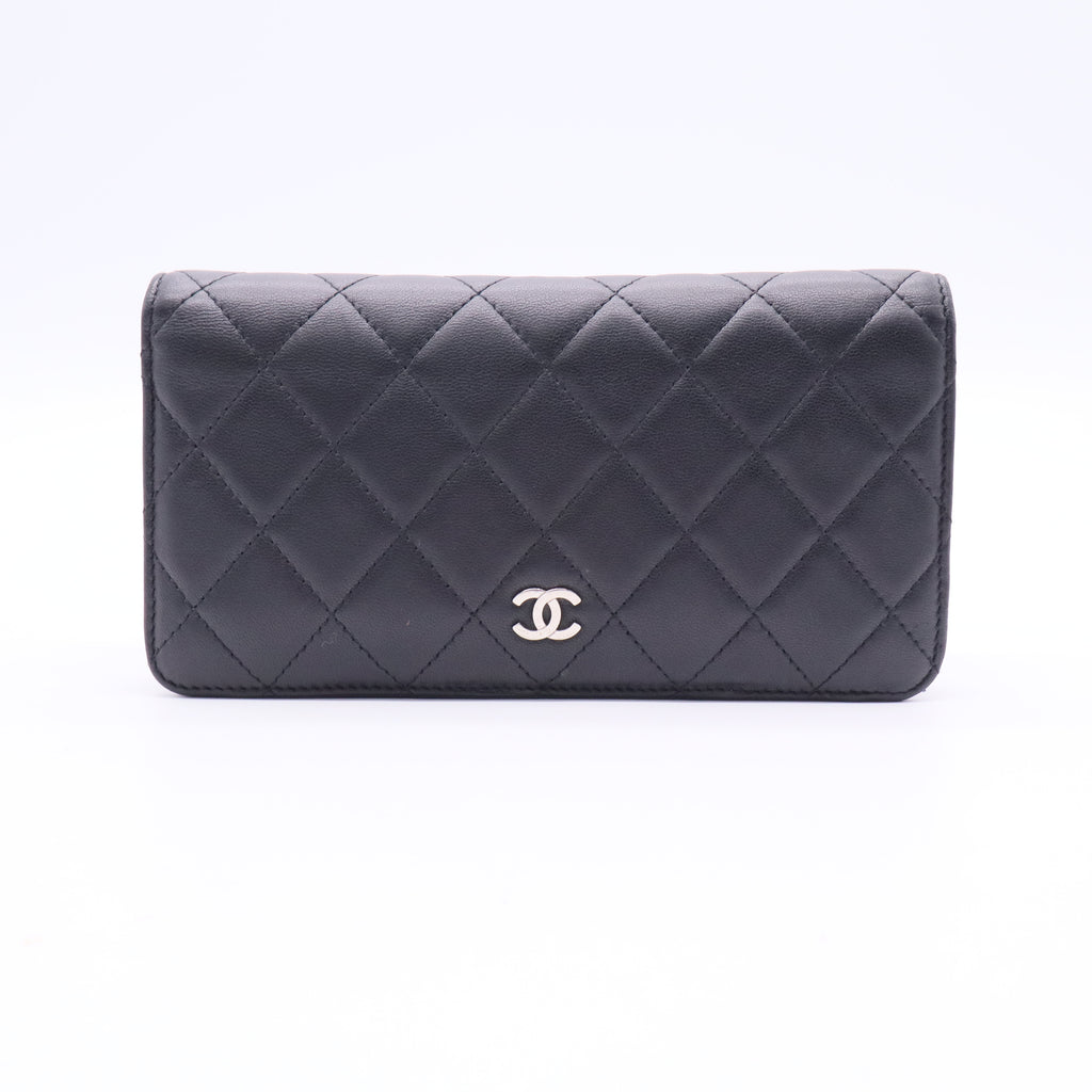 Chanel L-Yen Wallet Quilted Lambskin Long
