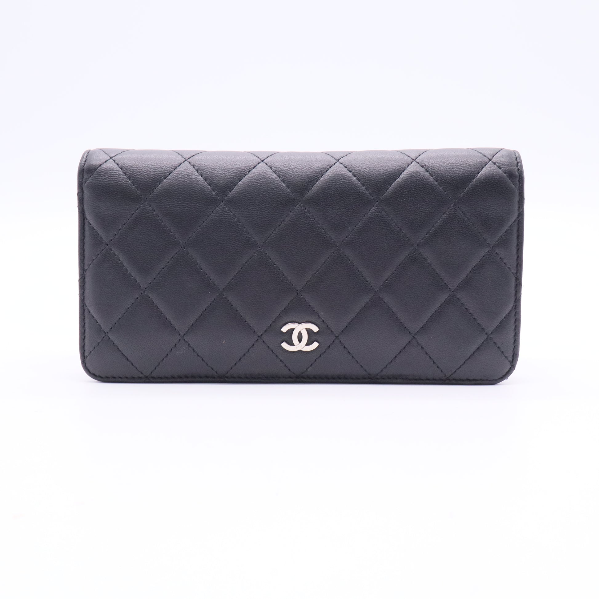 Chanel L-Yen Wallet Quilted Lambskin Long