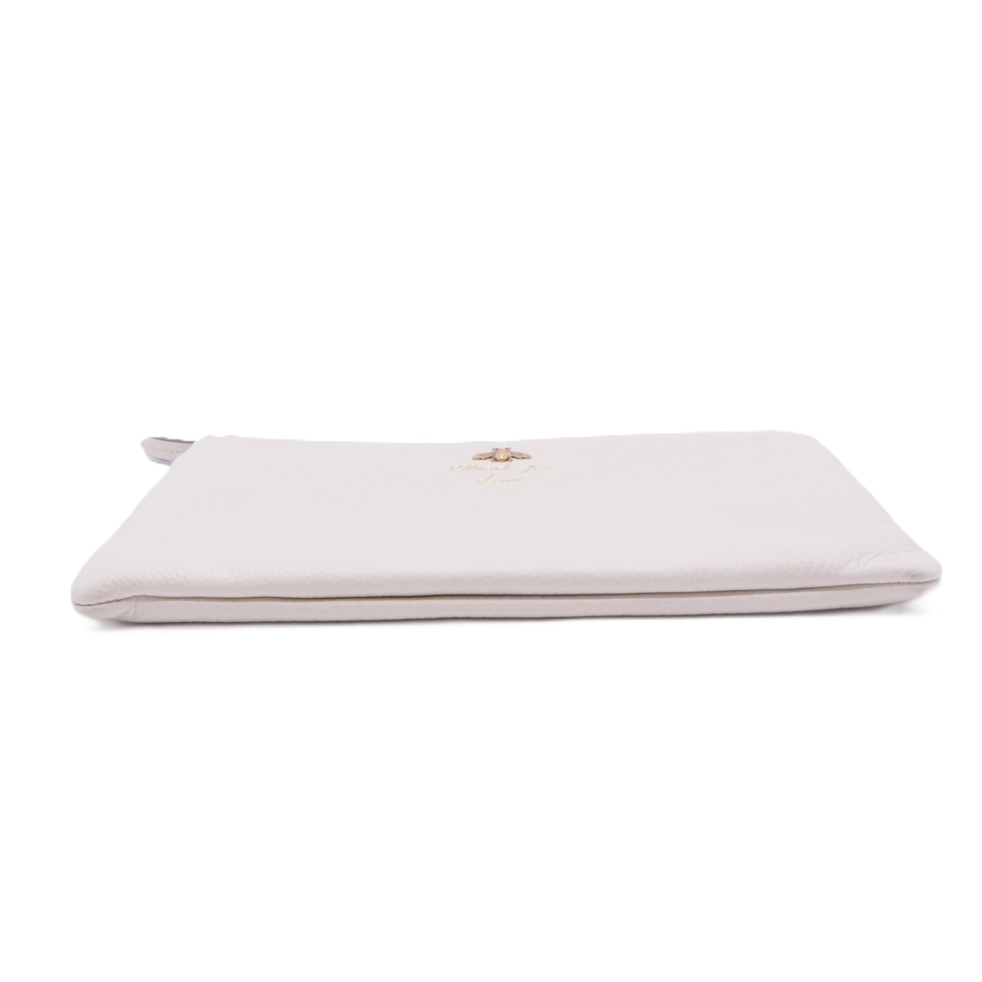 Animalier Zip Around Wristlet Wallet Embellished Leather