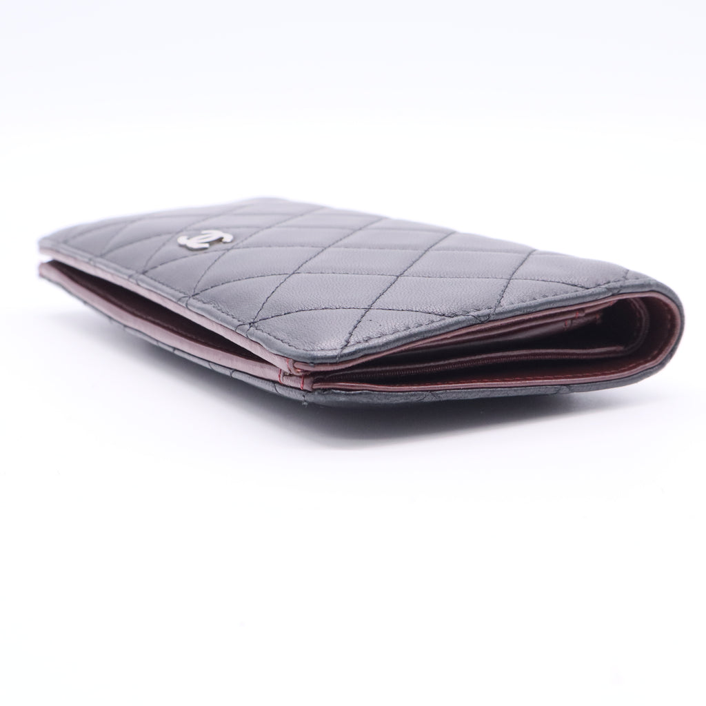 Chanel L-Yen Wallet Quilted Lambskin Long