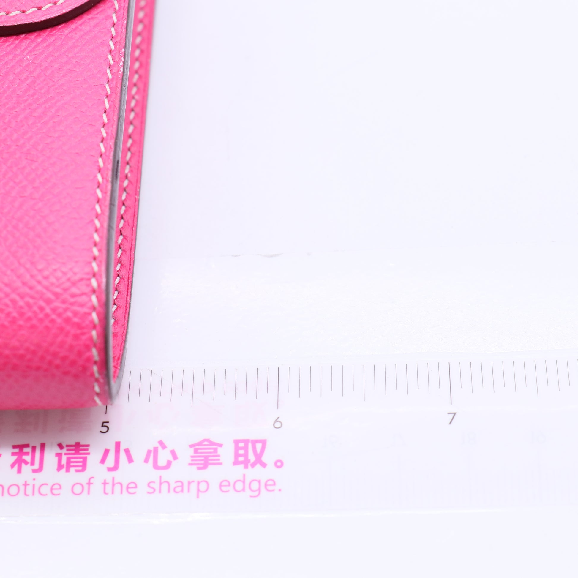 Hermes Epsom Constance Short Wallet Rose Tyrien Twins LDJ3855