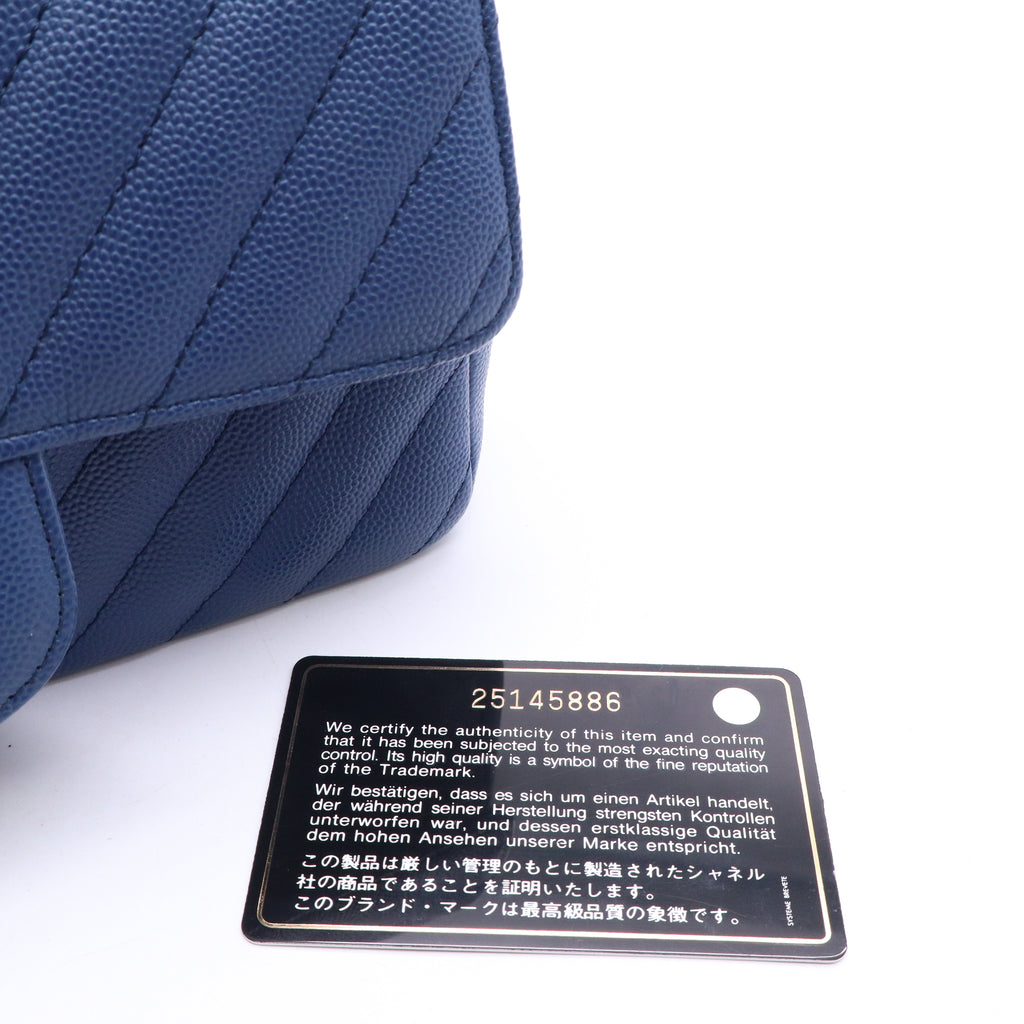 Classic Double Flap Bag Chevron Caviar Twins LDJ3832