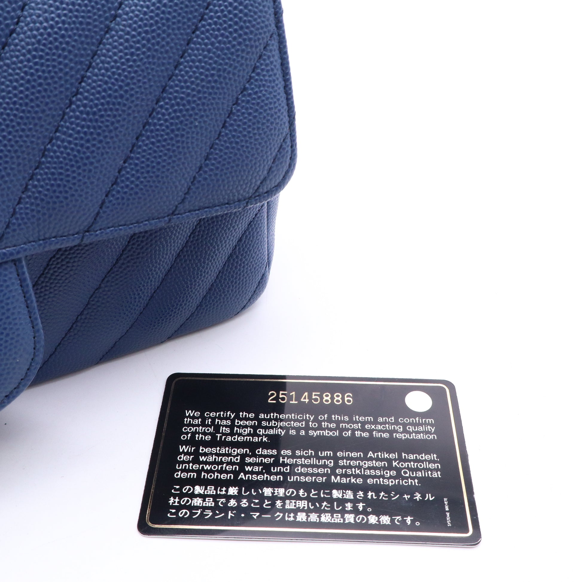 Classic Double Flap Bag Chevron Caviar Twins LDJ3832