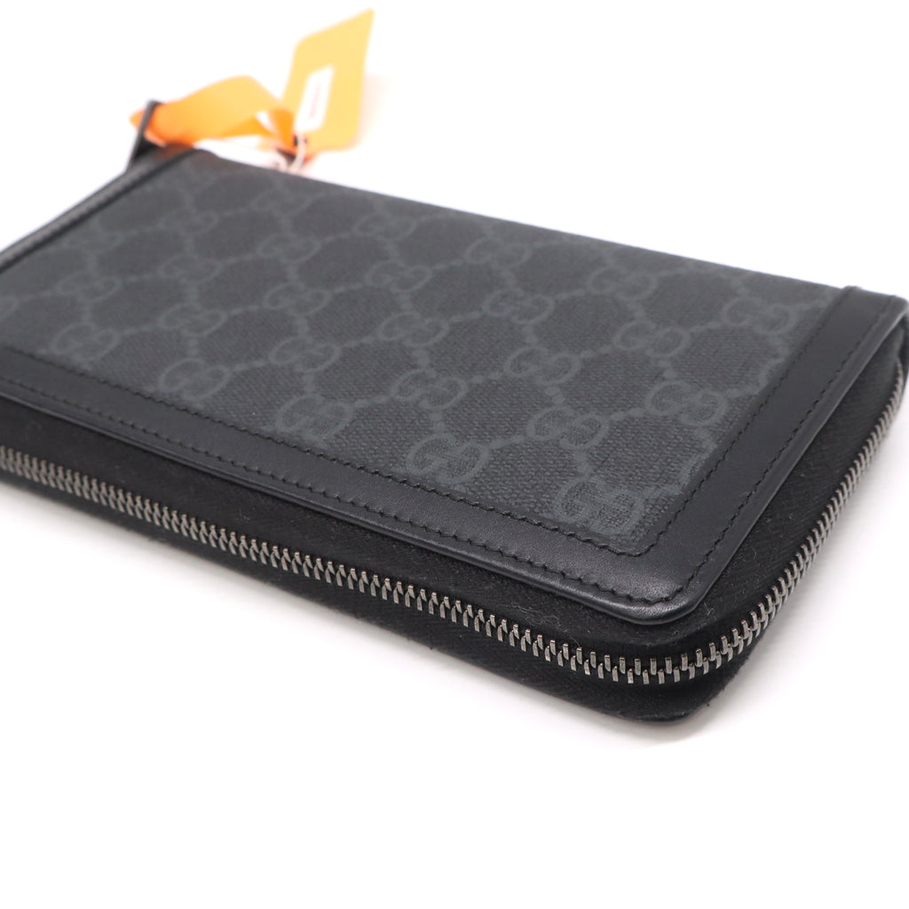 Gucci GG Supreme Zip Around Long Wallet Twins LDZ098