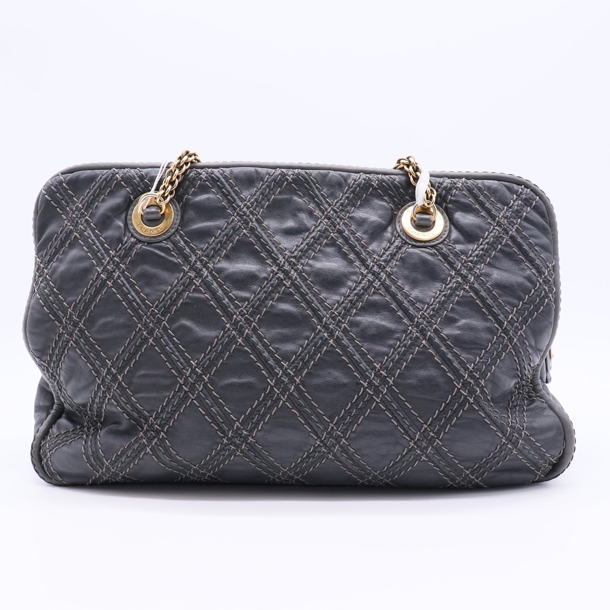 Triptych Quilted Calfskin Shoulder Bag