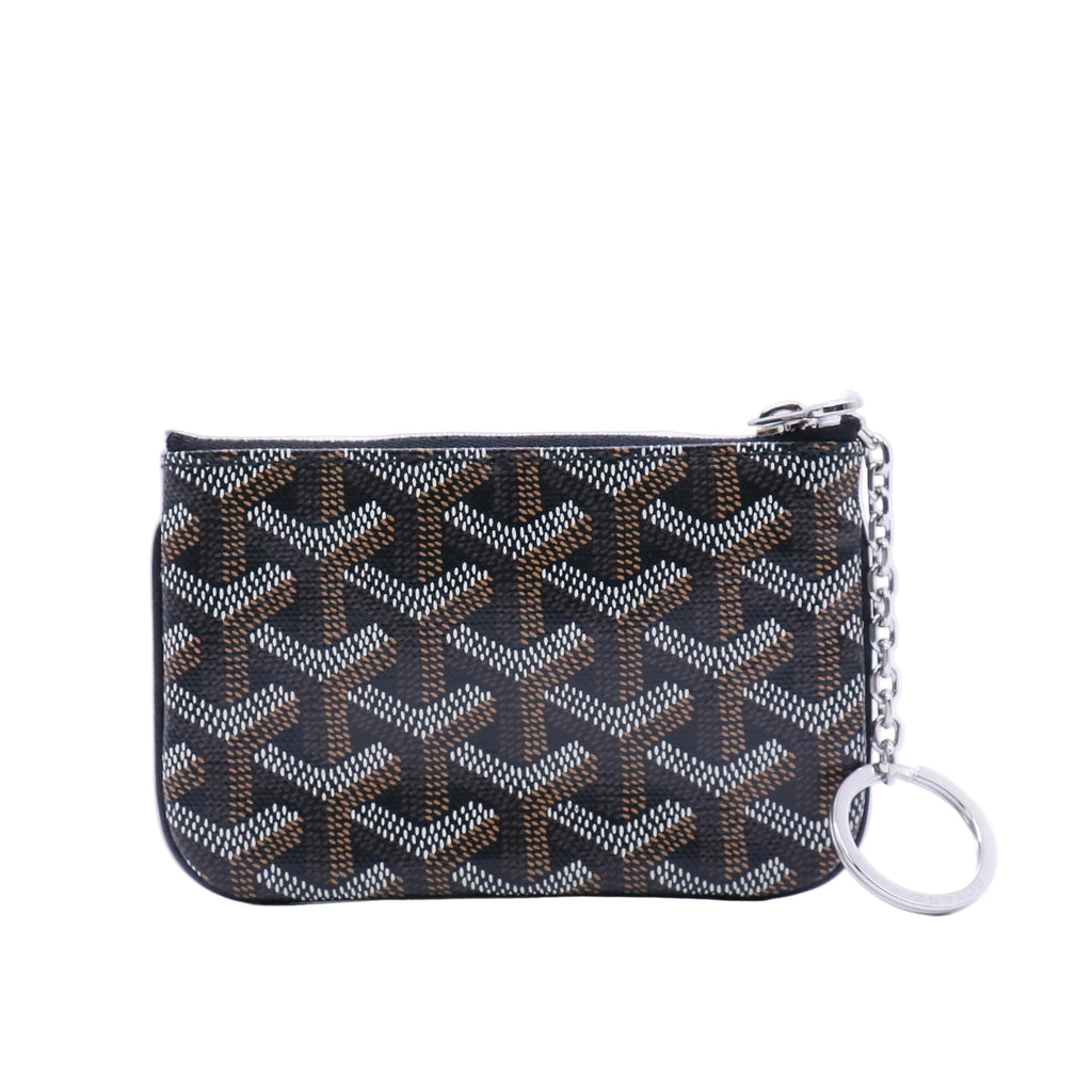 Goyard Goyardine Nano Senat Key Pouch Navy Twins LDJ3854