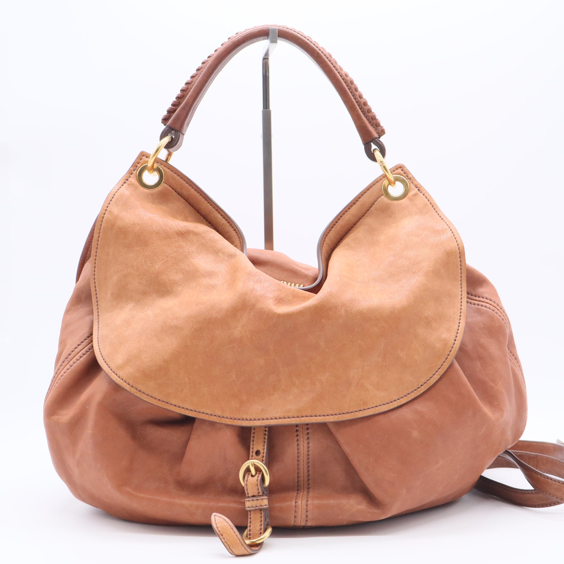 Aviator Hobo Leather Medium