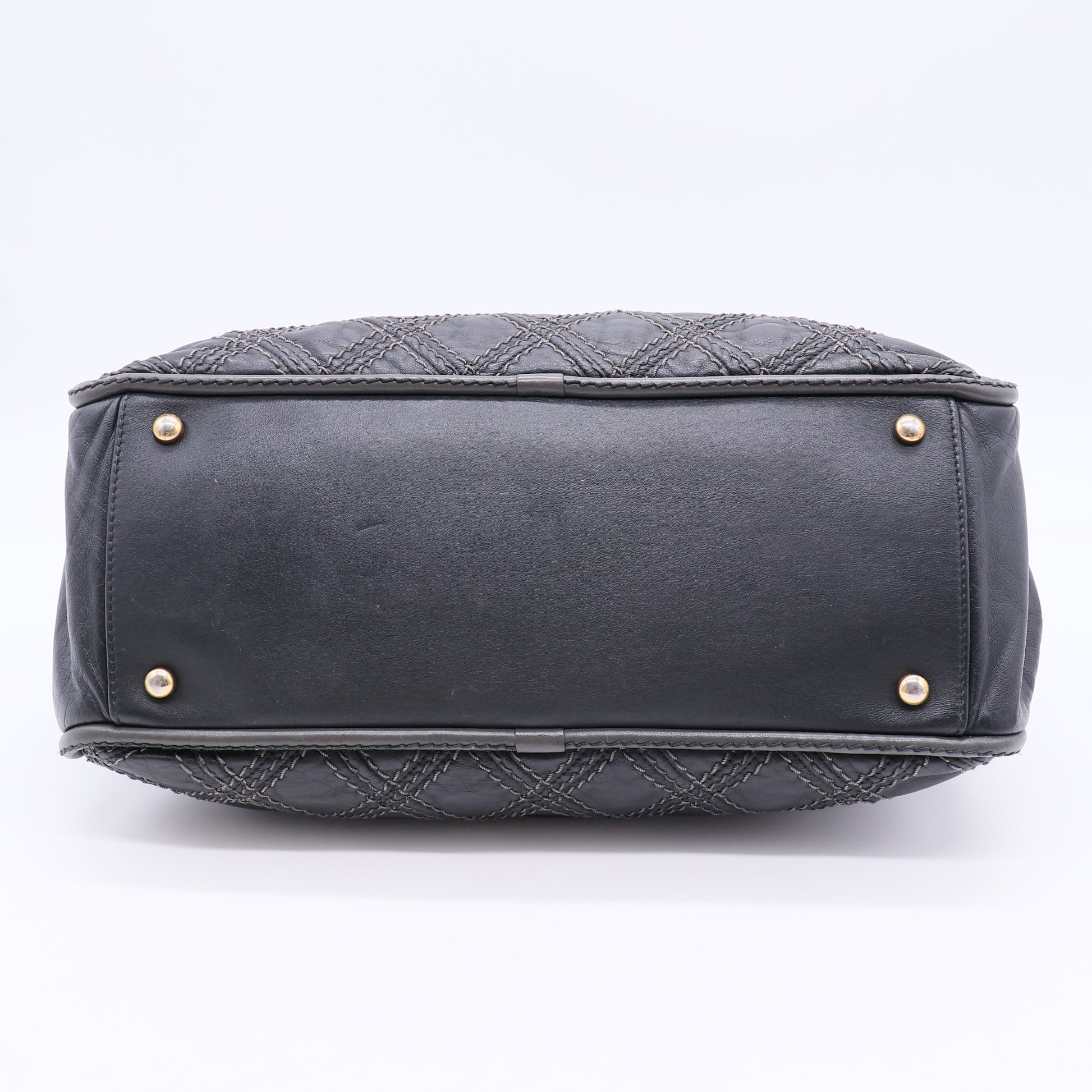 Triptych Quilted Calfskin Shoulder Bag