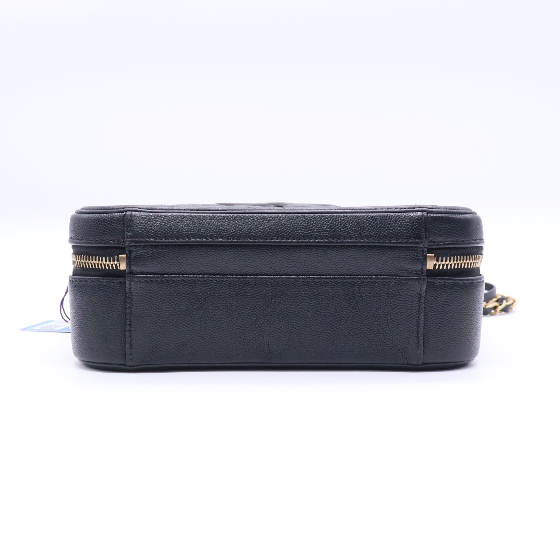 Filigree Vanity Case Quilted Caviar Large Twins LDJ3812