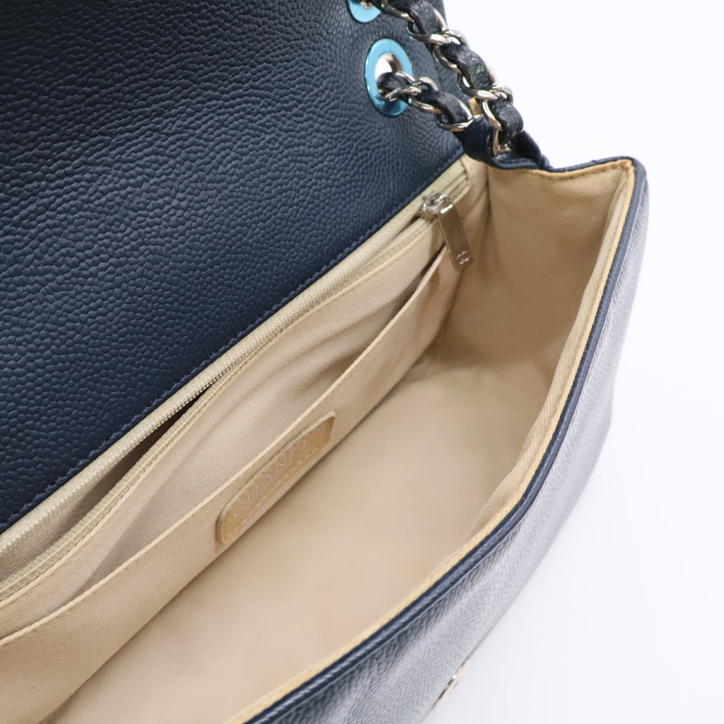 Timeless CC Flap Bag Blue Cavier Edition Twins LDJ3305