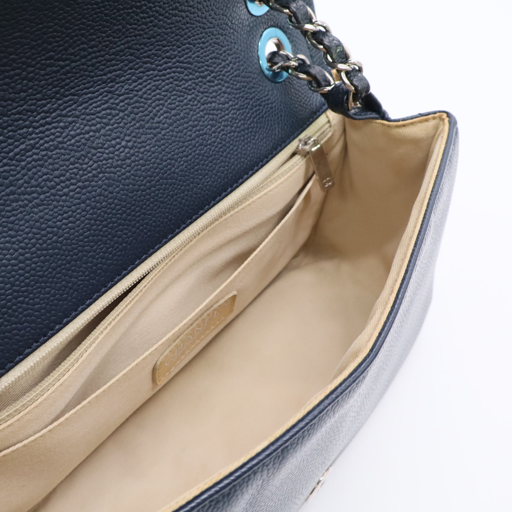 Timeless CC Flap Bag Blue Cavier Edition Twins LDJ3305