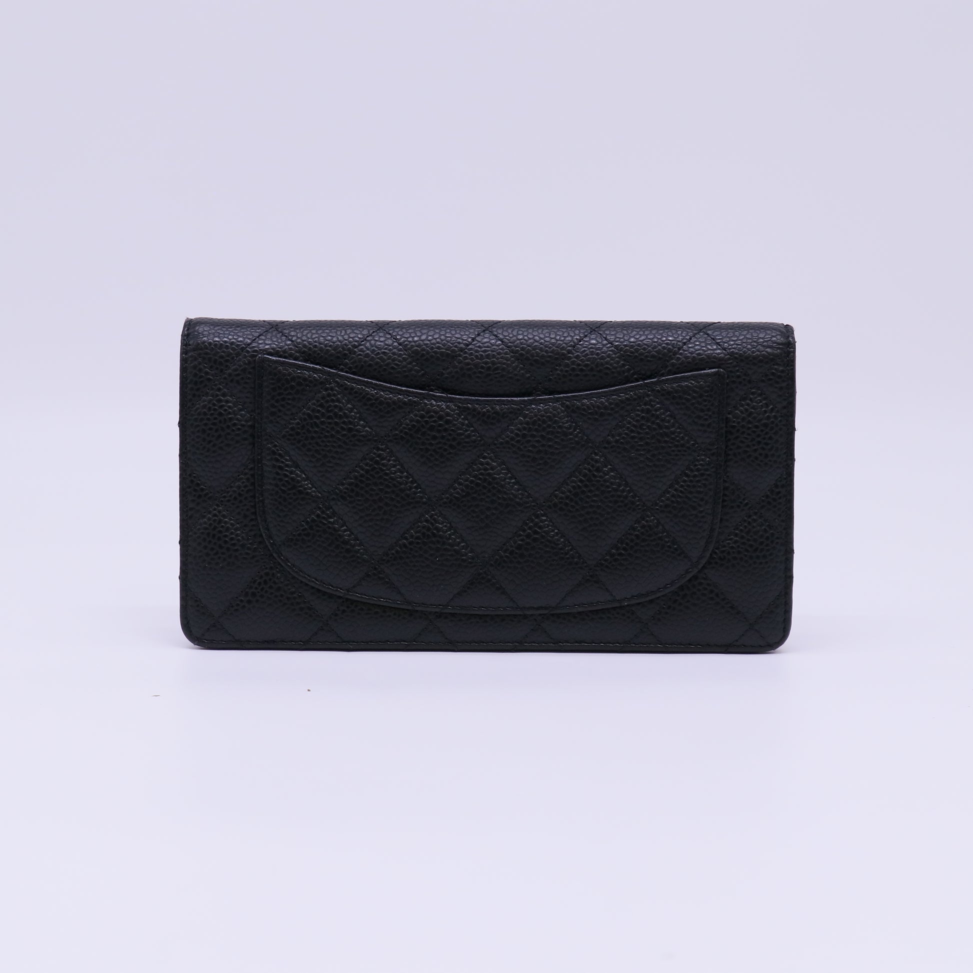Chanel Caviar Quilted Yen Wallet W22229