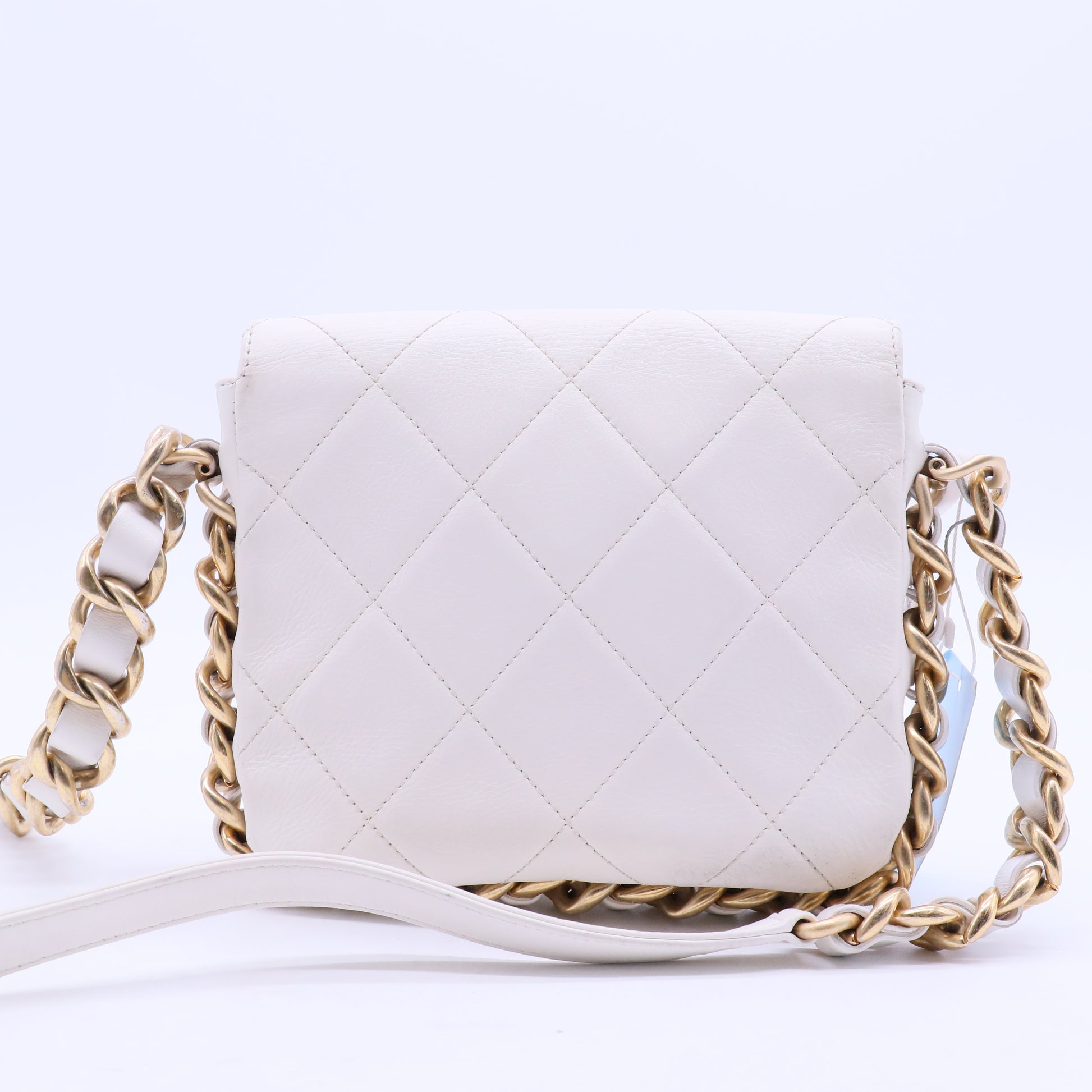 Chain Melody Flap Backpack Quilted Lambskin Small Twins LDJ2479