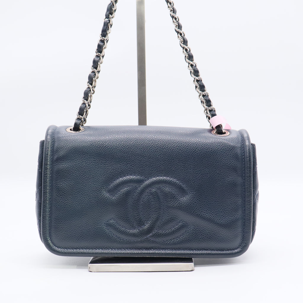 Timeless CC Flap Bag Blue Cavier Edition Twins LDJ3305