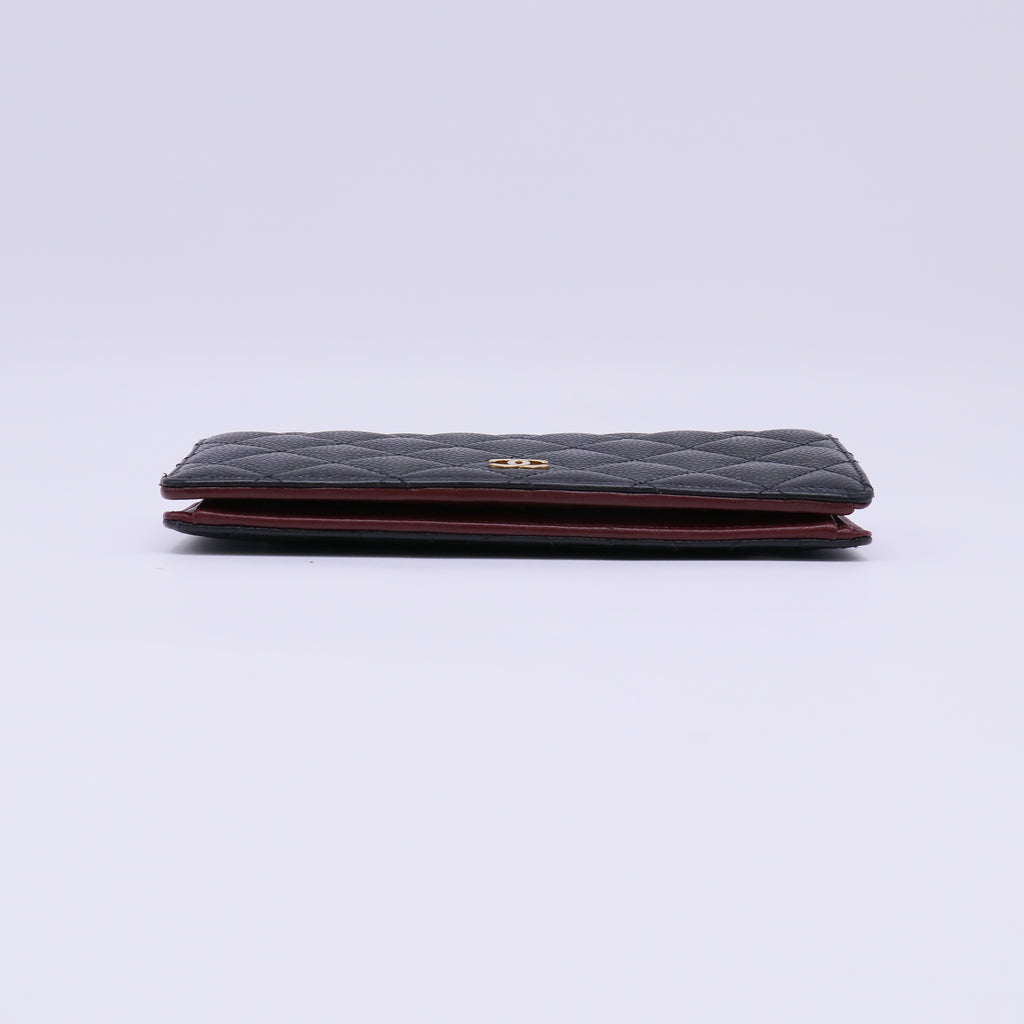 Chanel Caviar Quilted Yen Wallet W22229