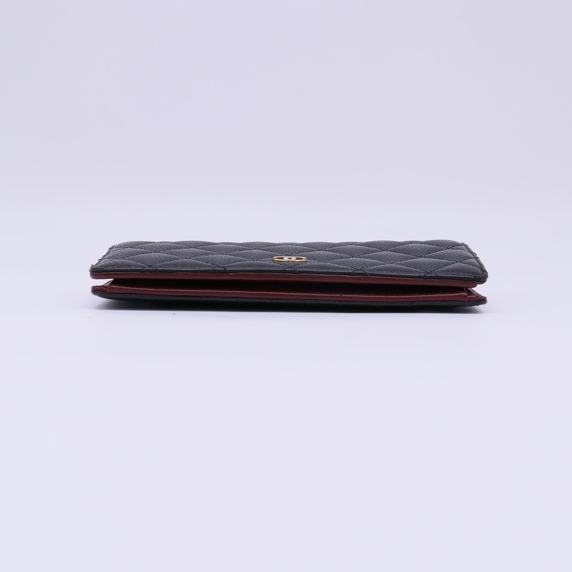 Chanel Caviar Quilted Yen Wallet W22229