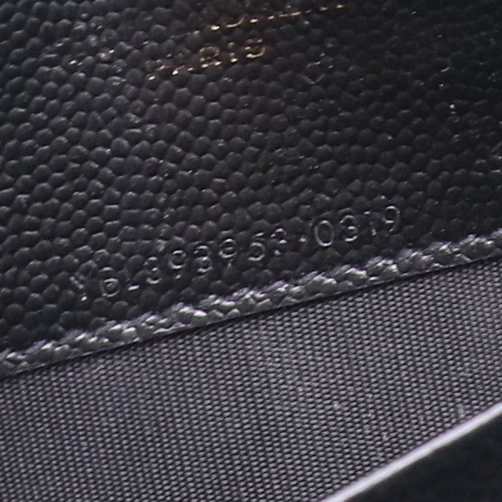 Classic Monogram Wallet on Chain Matelasse Chevron Leather Small