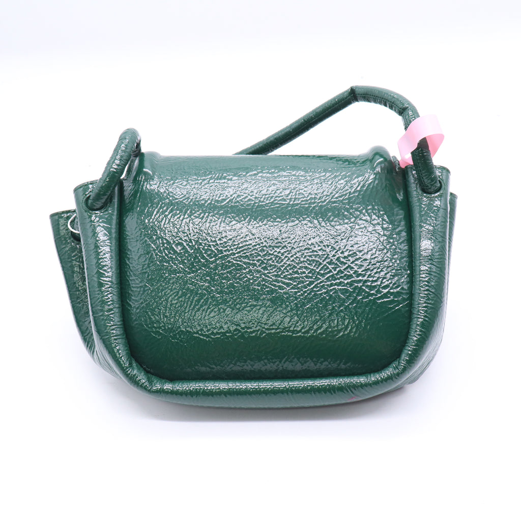 Bottega Veneta Black Leather Beak Crossbody Bag Twins LDJ3826