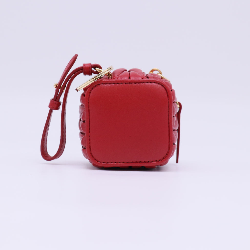 Miu Miu Matelassé Nappa Leather Micro Pouch Bag Charm W22295