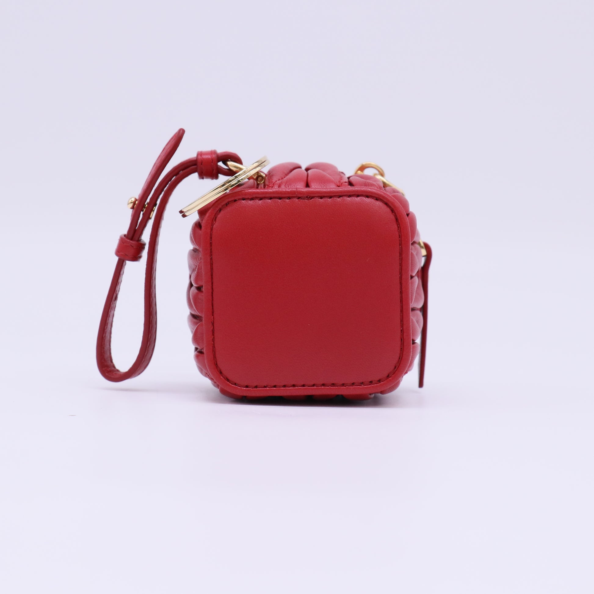 Miu Miu Matelassé Nappa Leather Micro Pouch Bag Charm W22295