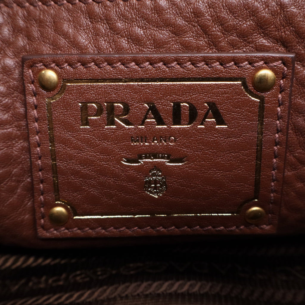 Prada Push Lock Flap Messenger Bag Vitello Daino Small Twins LDJ2492