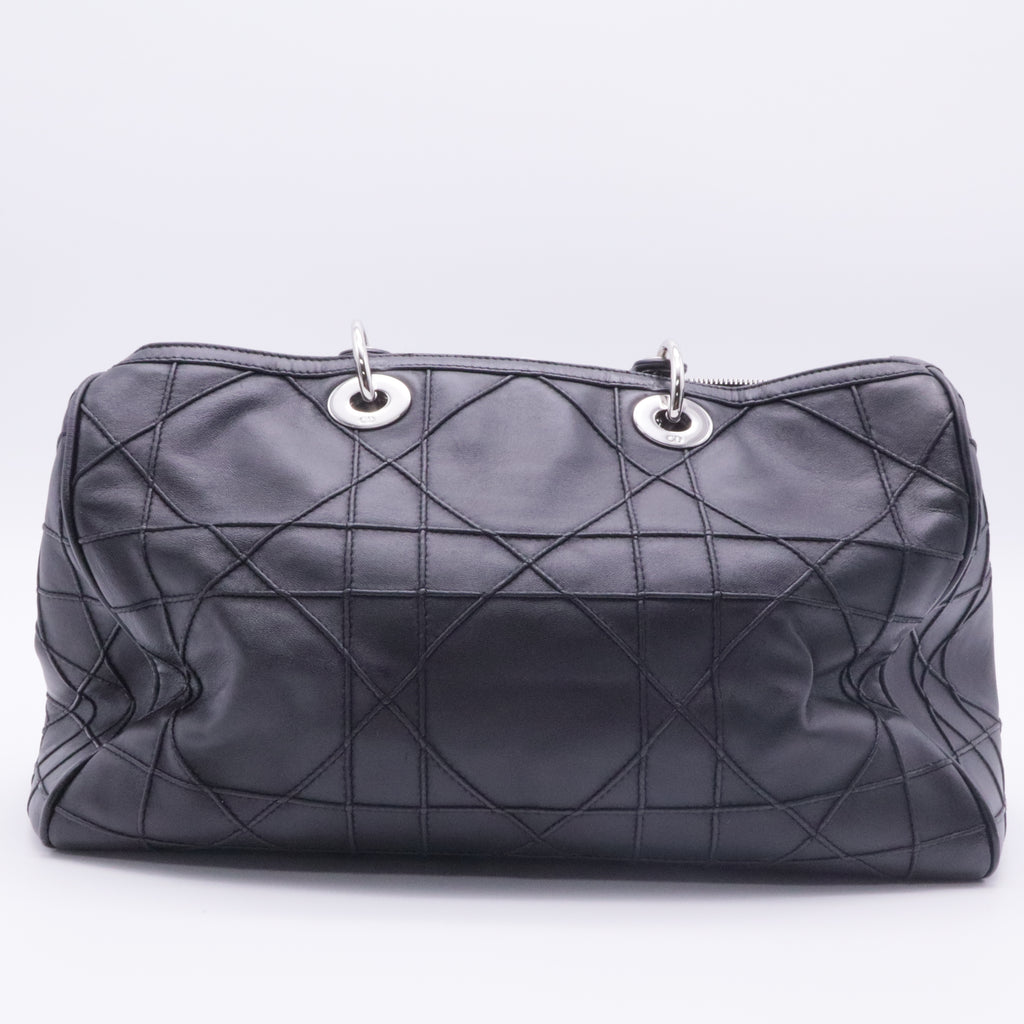 Granville Polochon Handbag Cannage Quilt Leather Medium twins