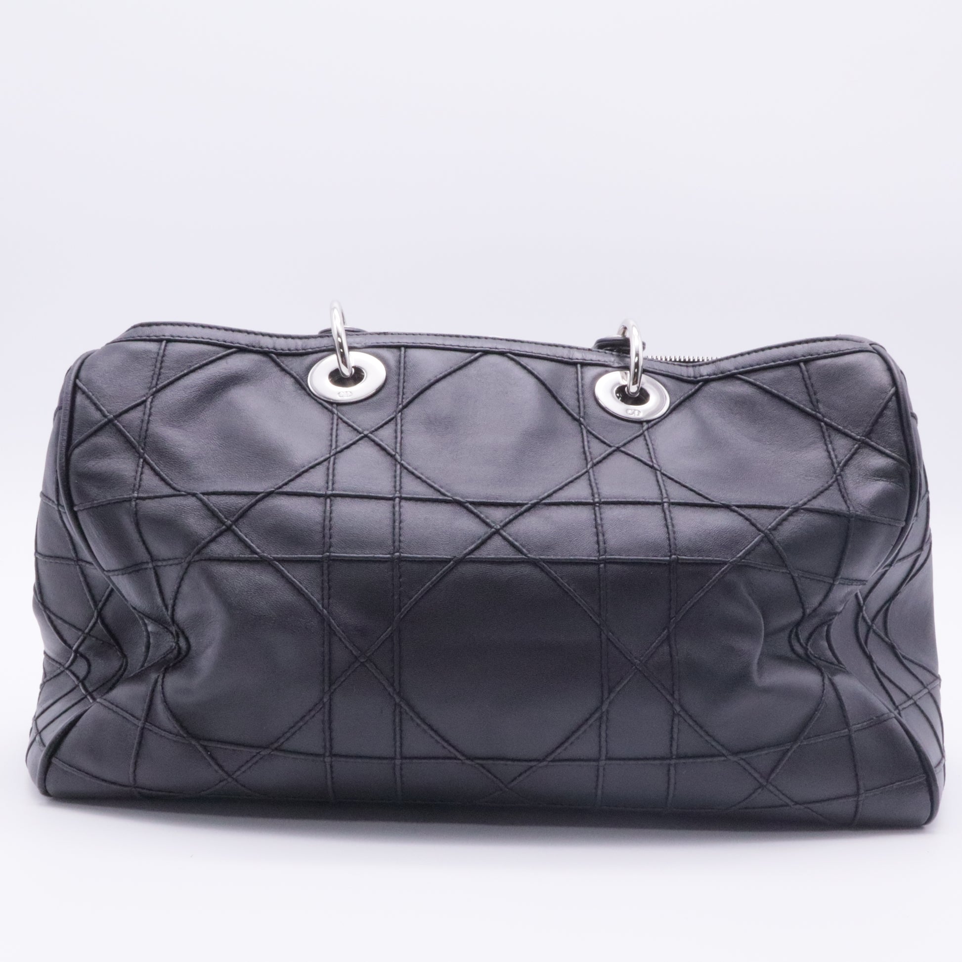 Granville Polochon Handbag Cannage Quilt Leather Medium twins