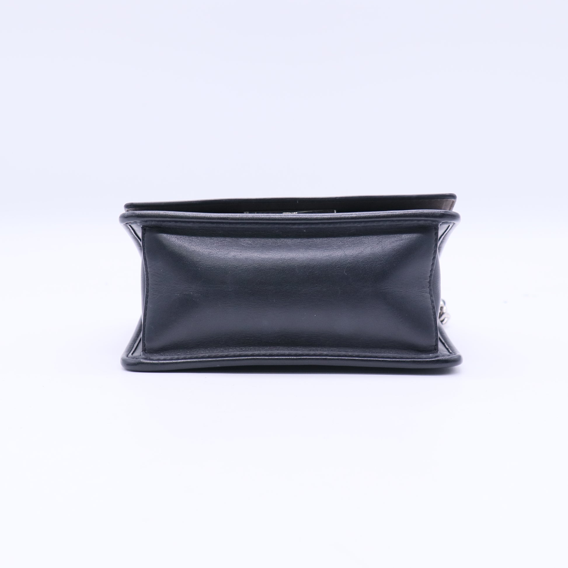 Fendi Black Leather Kan I Logo Small Crossbody Bag  Twins LDJ3860