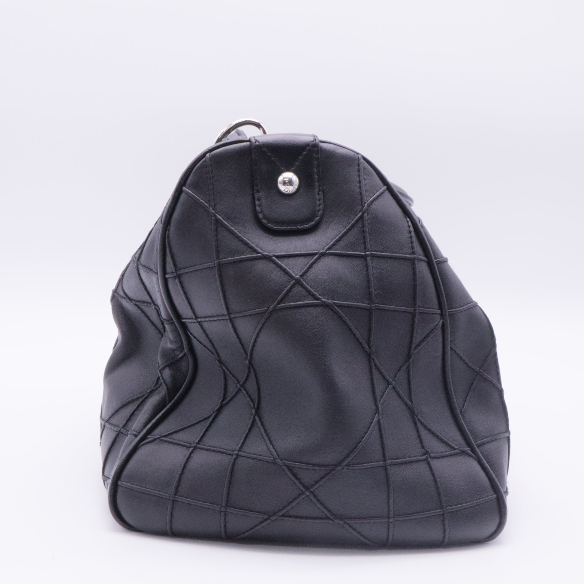 Granville Polochon Handbag Cannage Quilt Leather Medium twins