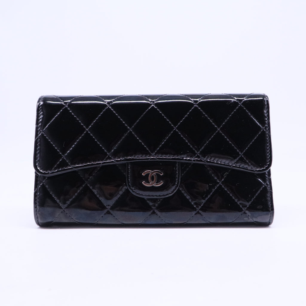 2014 Interlocking CC Logo Trifold Wallet W20489