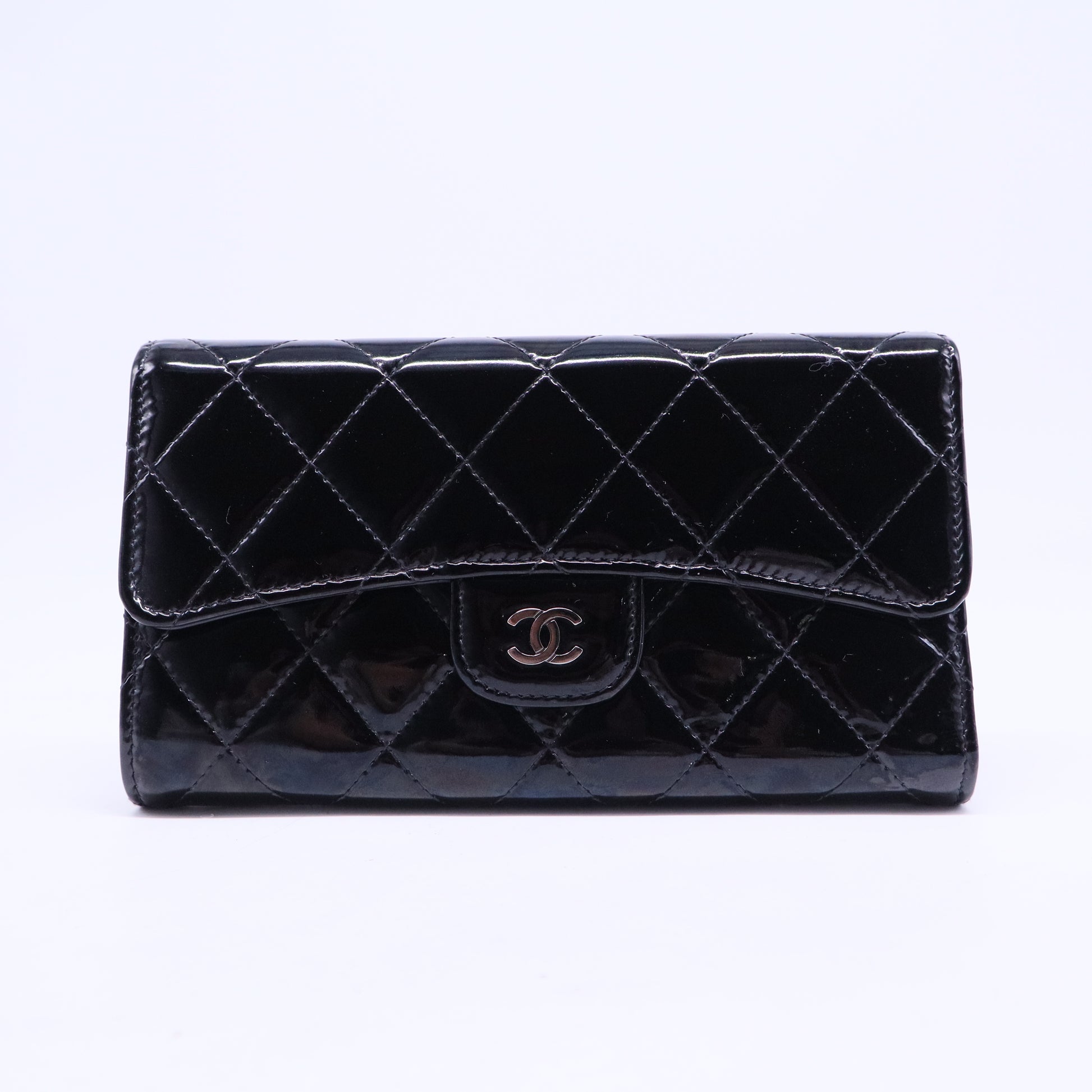 2014 Interlocking CC Logo Trifold Wallet W20489