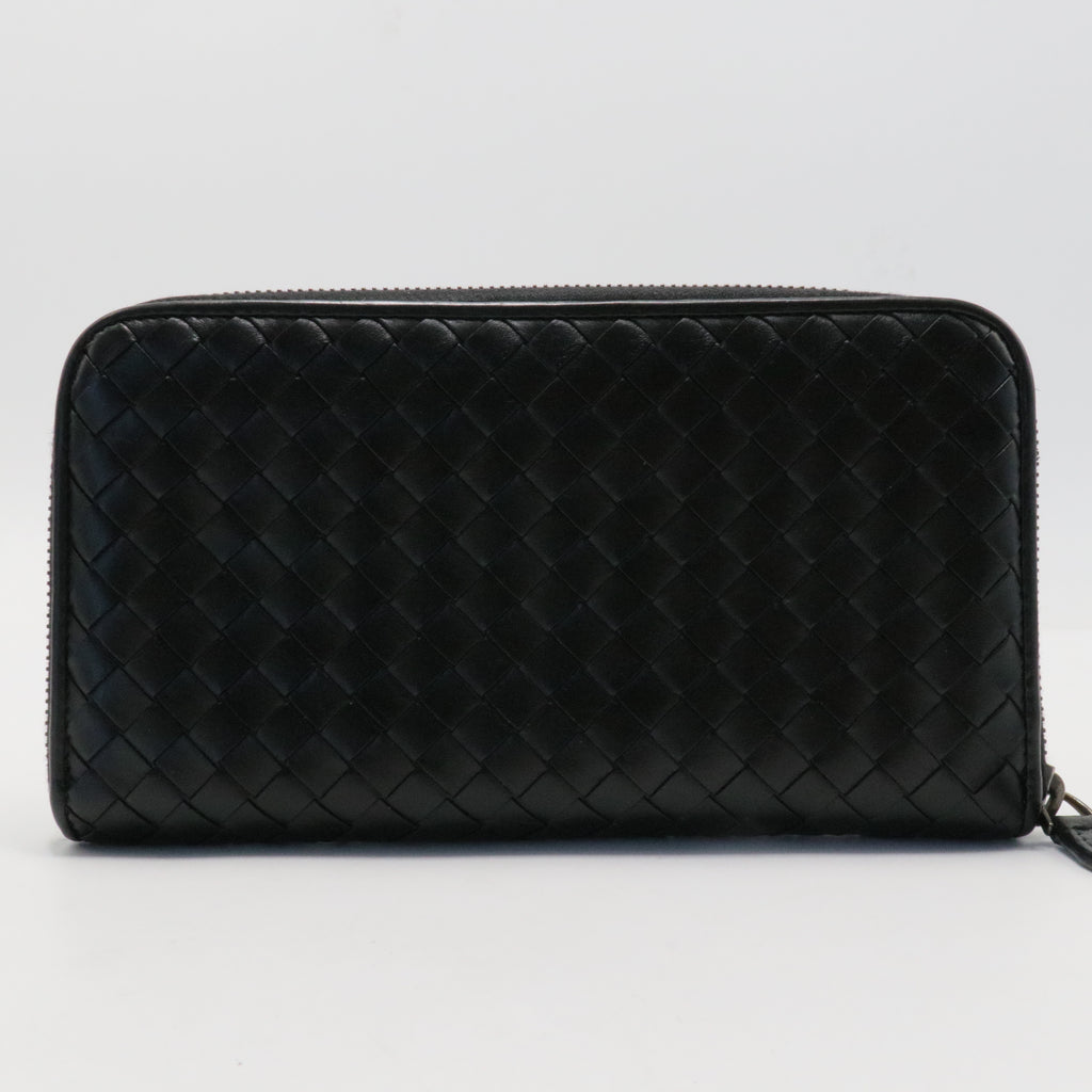 Nappa Intrecciato Zip Around Wallet