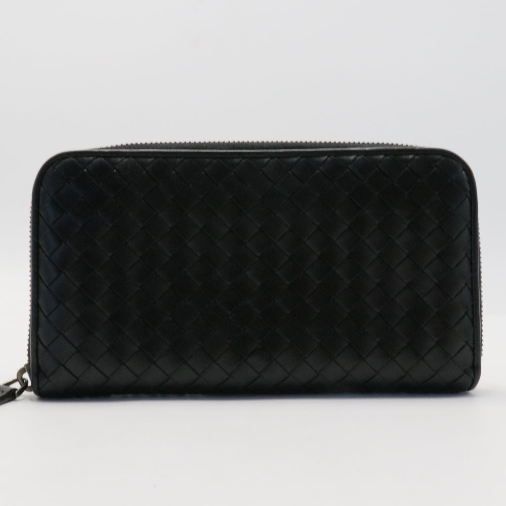 Nappa Intrecciato Zip Around Wallet