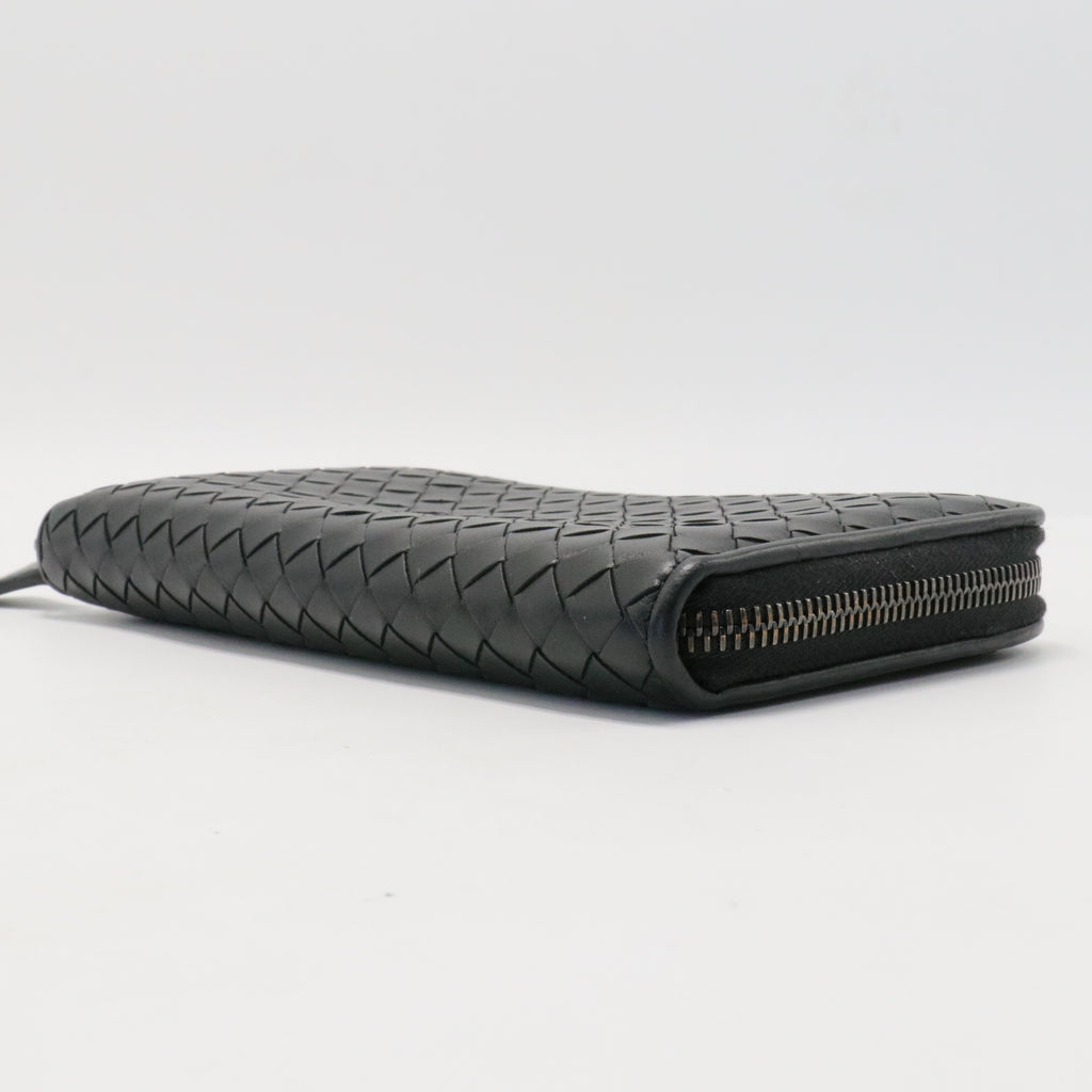 Nappa Intrecciato Zip Around Wallet