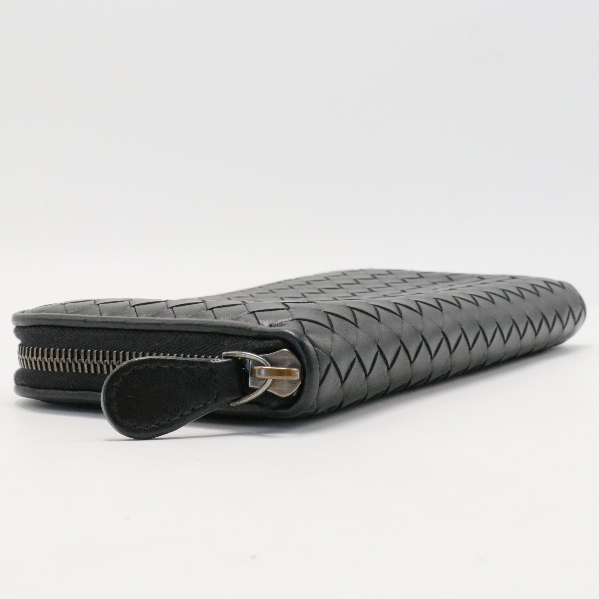 Nappa Intrecciato Zip Around Wallet