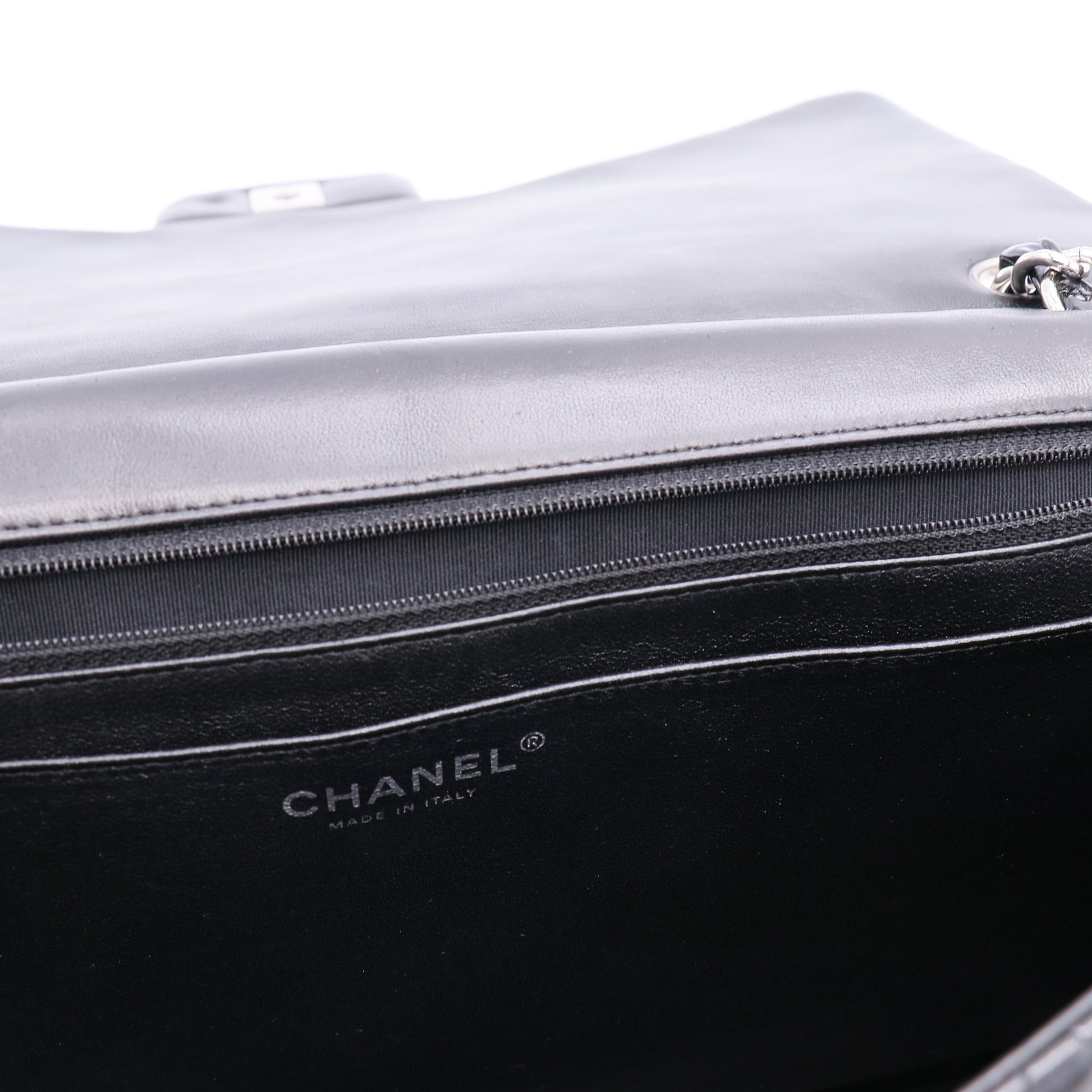 Classic Patent Maxi Double Flap Bag