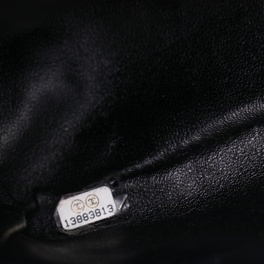 Classic Patent Maxi Double Flap Bag