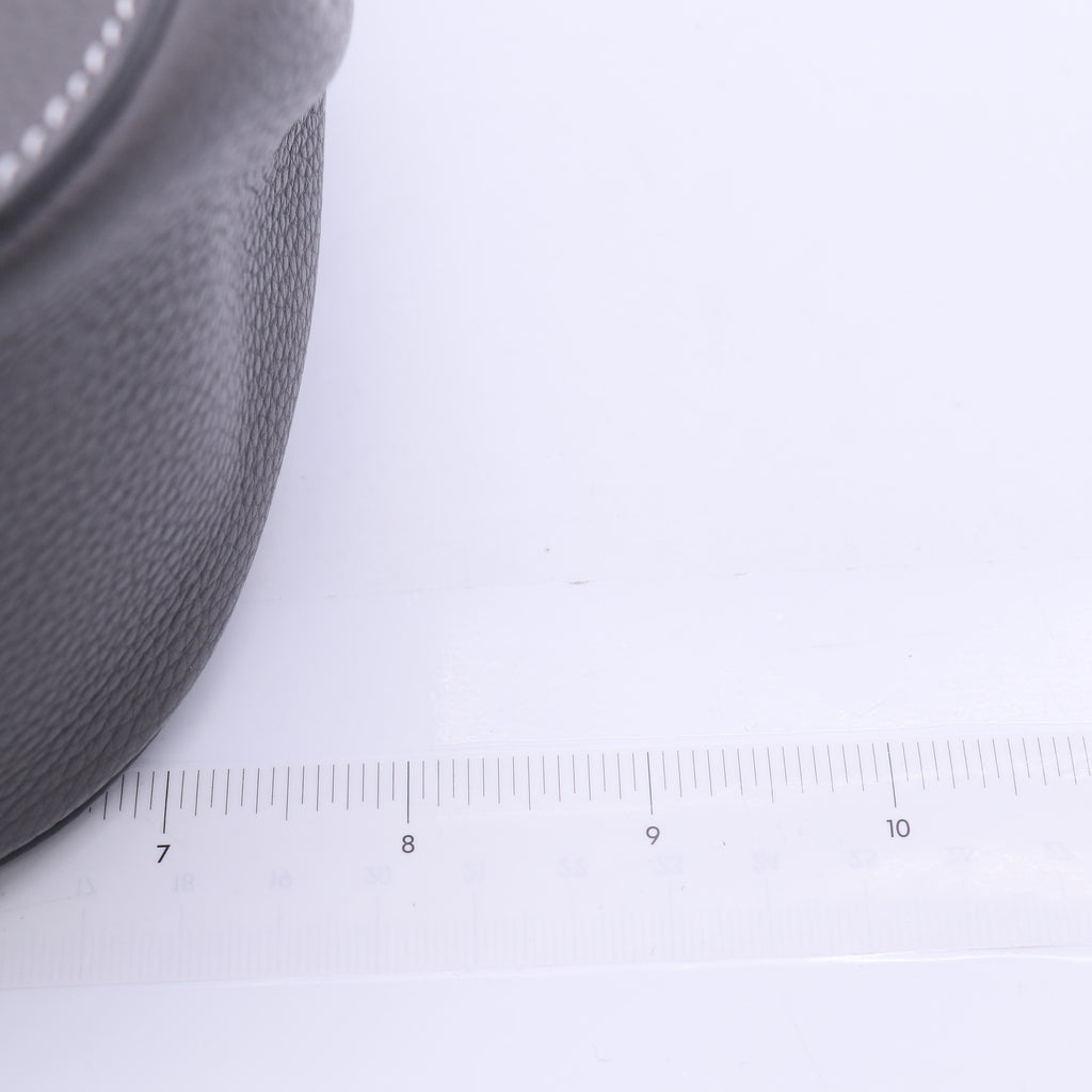 Christian Dior Grained Calfskin Mini Saddle Backpack Grey Twins LDJ3863