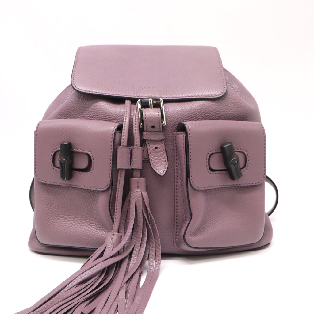 Gucci Bamboo Tassel Leather Backpack Twins LDZ113