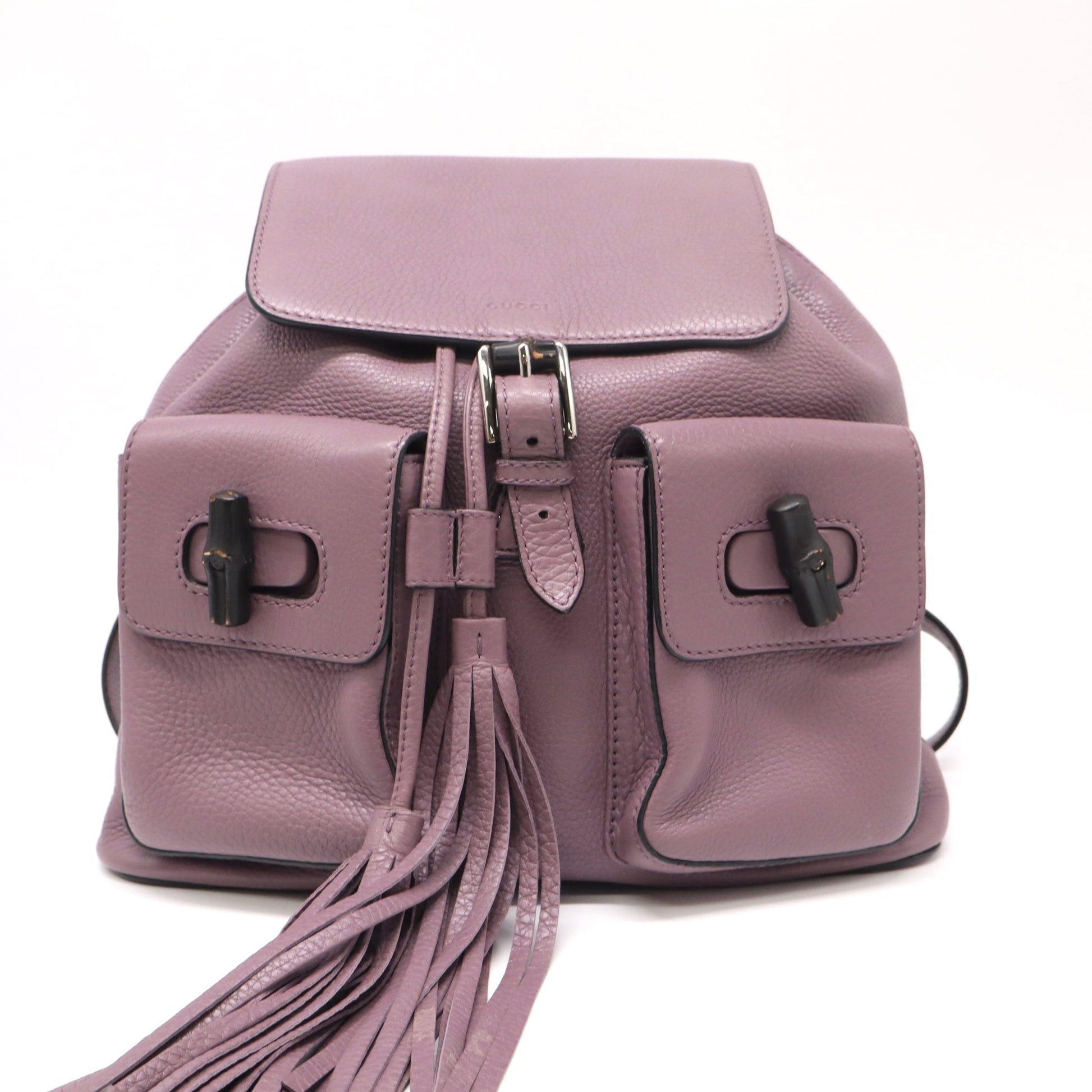 Gucci Bamboo Tassel Leather Backpack Twins LDZ113