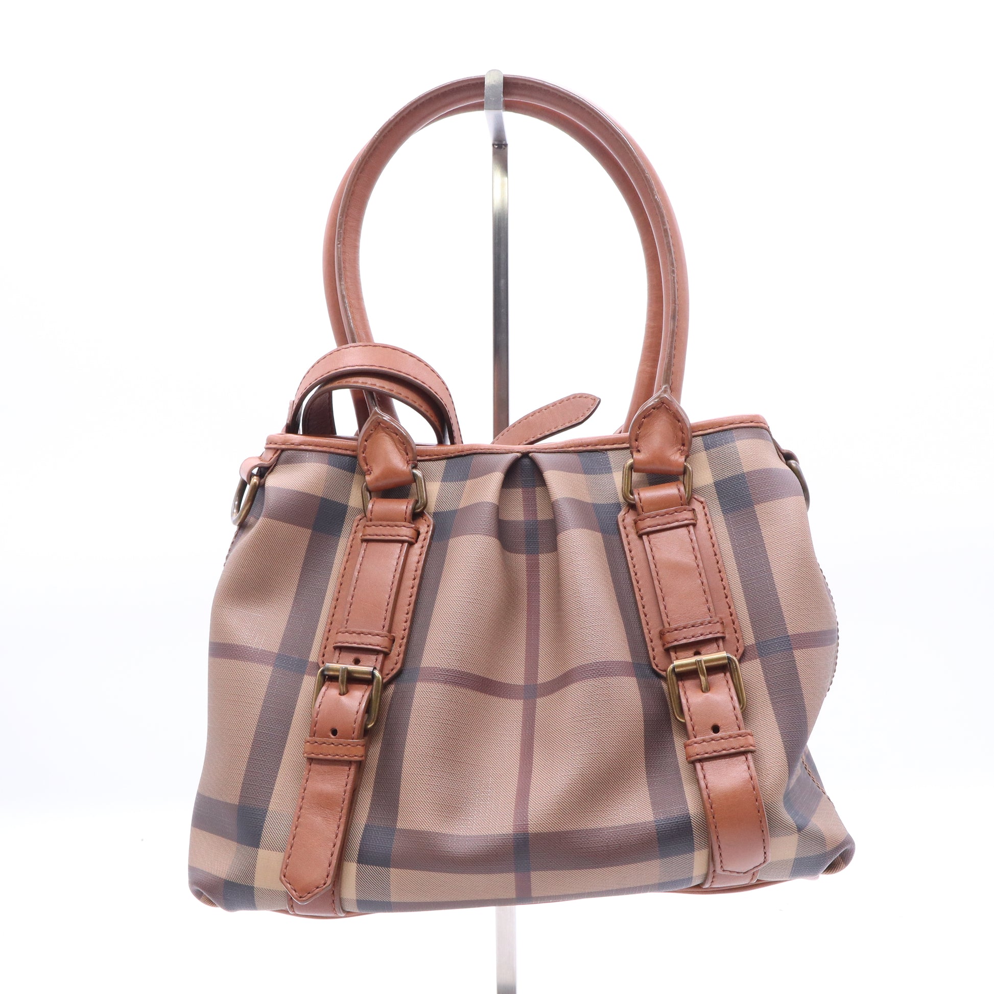 Smoked Check Coated Canvas Northfield Bag  B21482