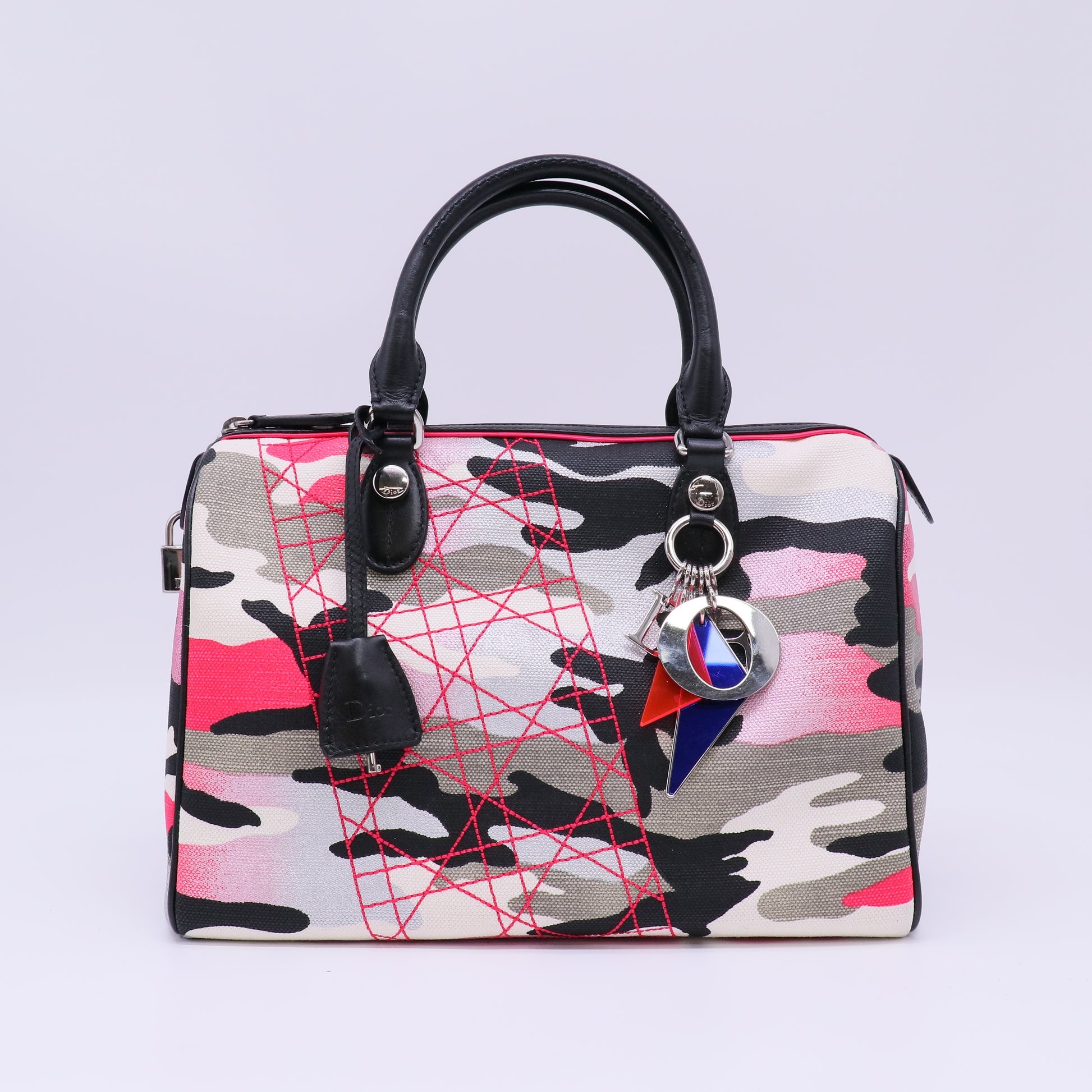 Anselm Reyle Camouflage Boston Bag B22816