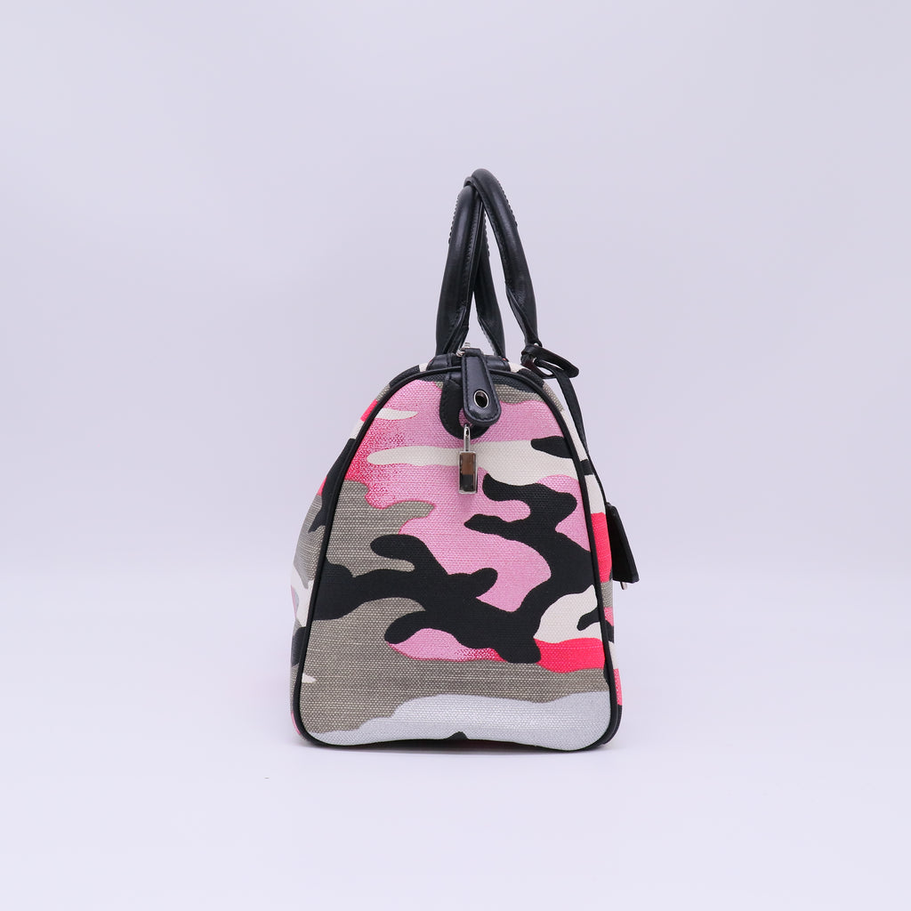 Anselm Reyle Camouflage Boston Bag B22816