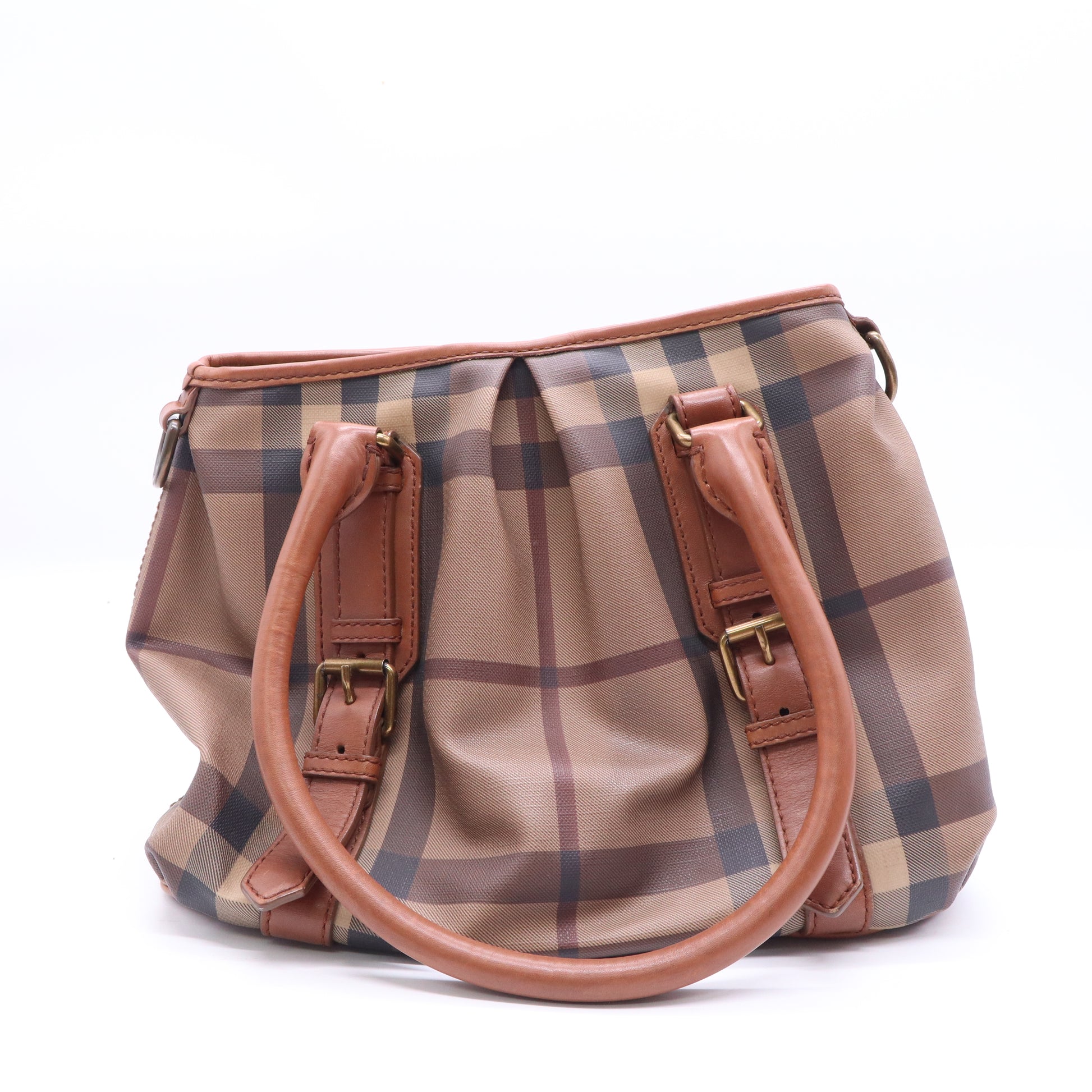Smoked Check Coated Canvas Northfield Bag  B21482