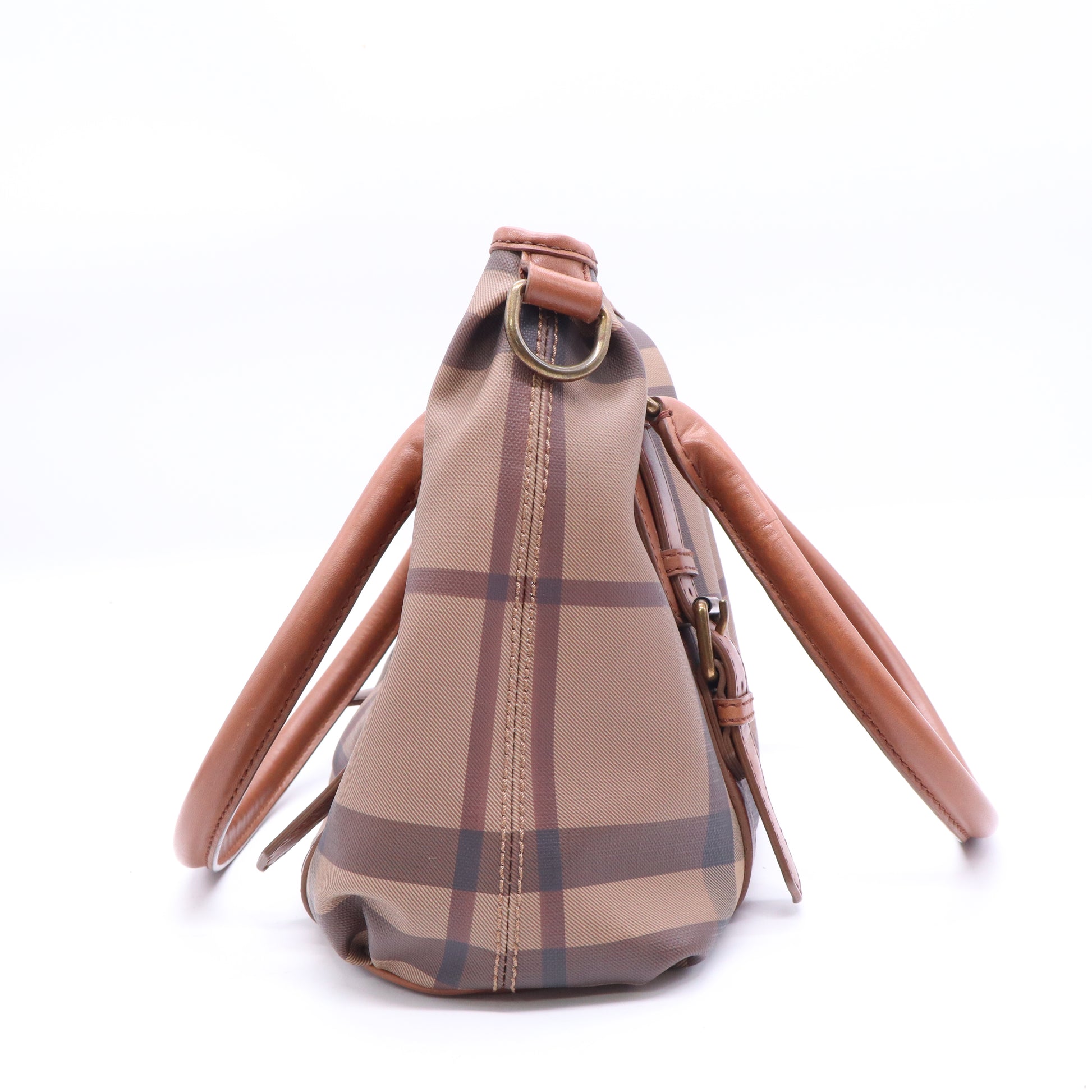 Smoked Check Coated Canvas Northfield Bag  B21482