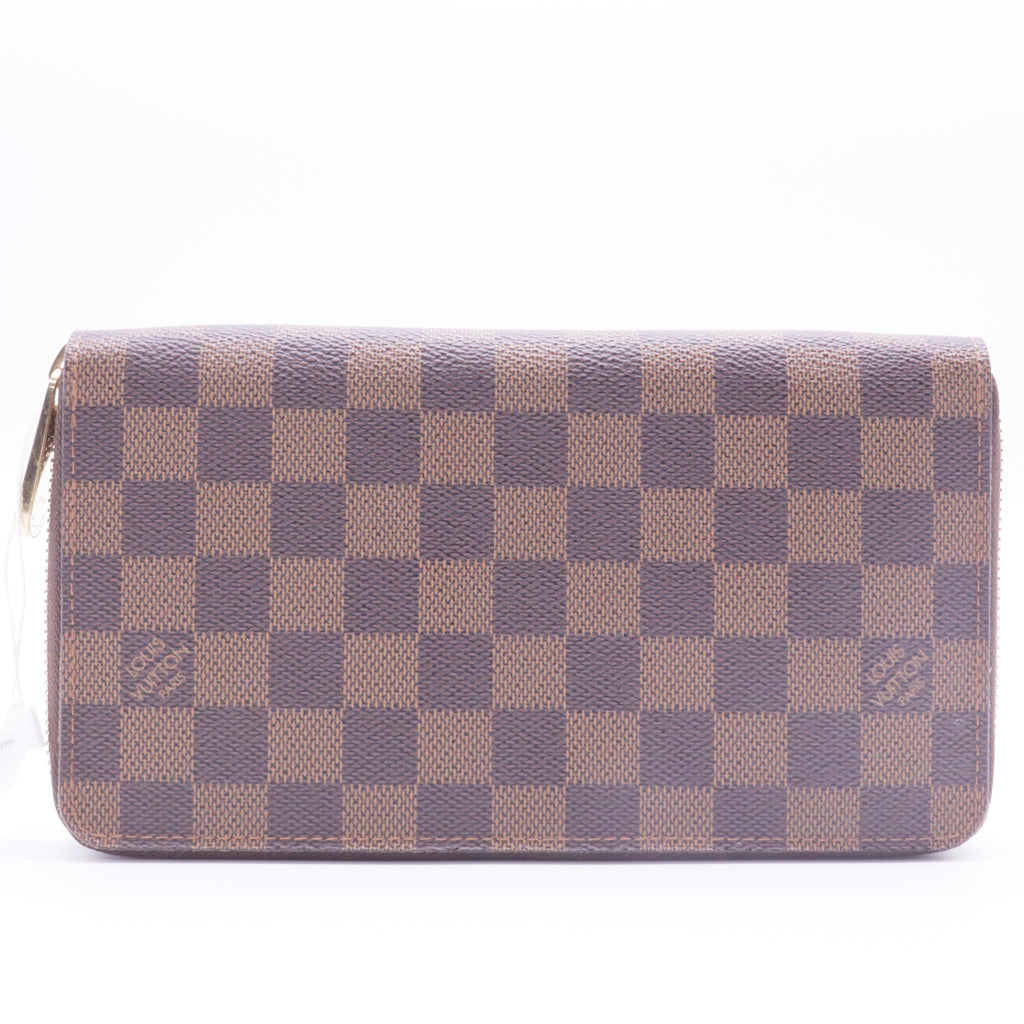 Zippy wallet in Damier Ebene canvas twins