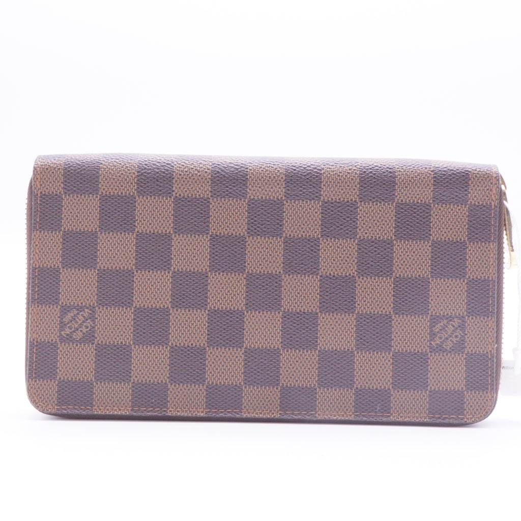 Zippy wallet in Damier Ebene canvas twins
