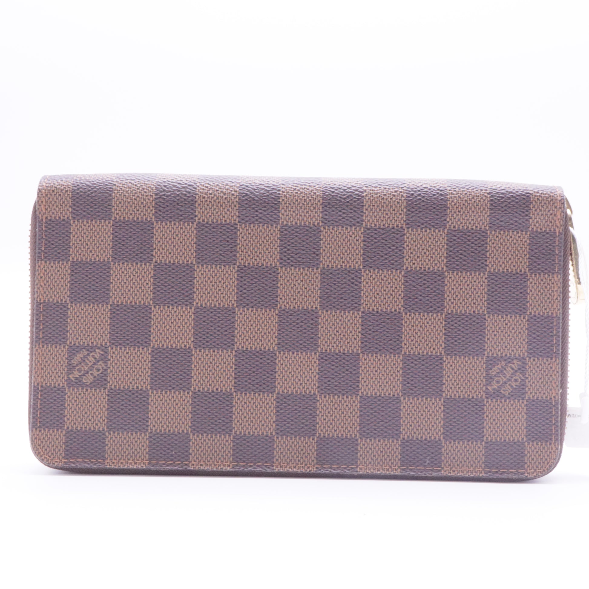 Zippy wallet in Damier Ebene canvas twins