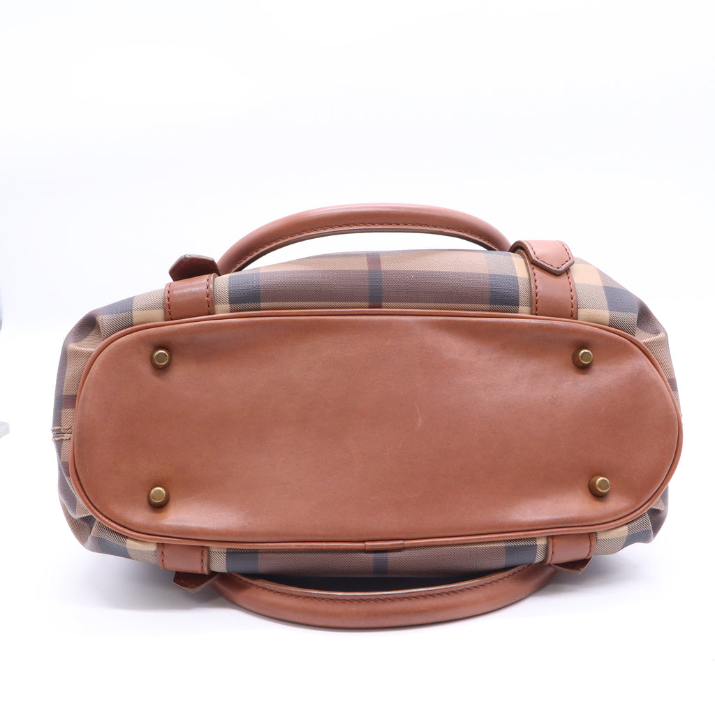 Smoked Check Coated Canvas Northfield Bag  B21482