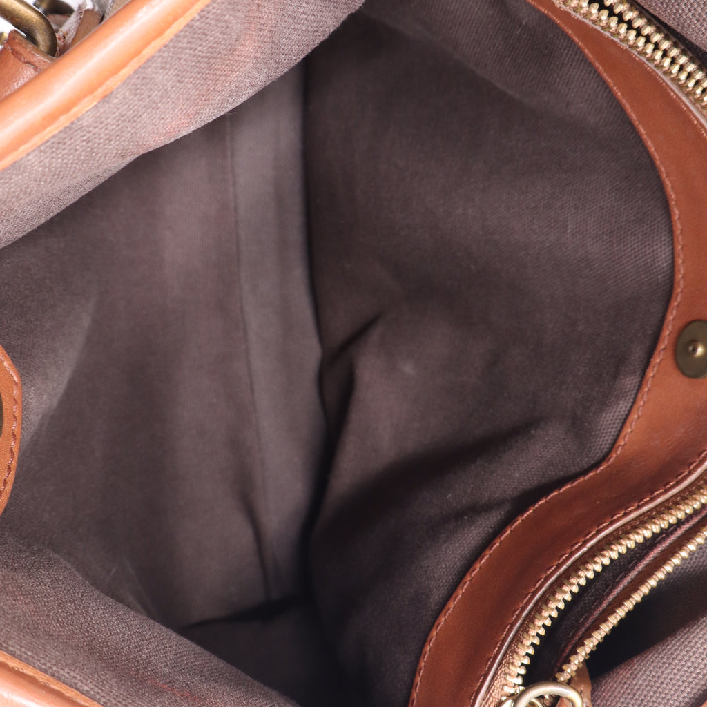 Smoked Check Coated Canvas Northfield Bag  B21482